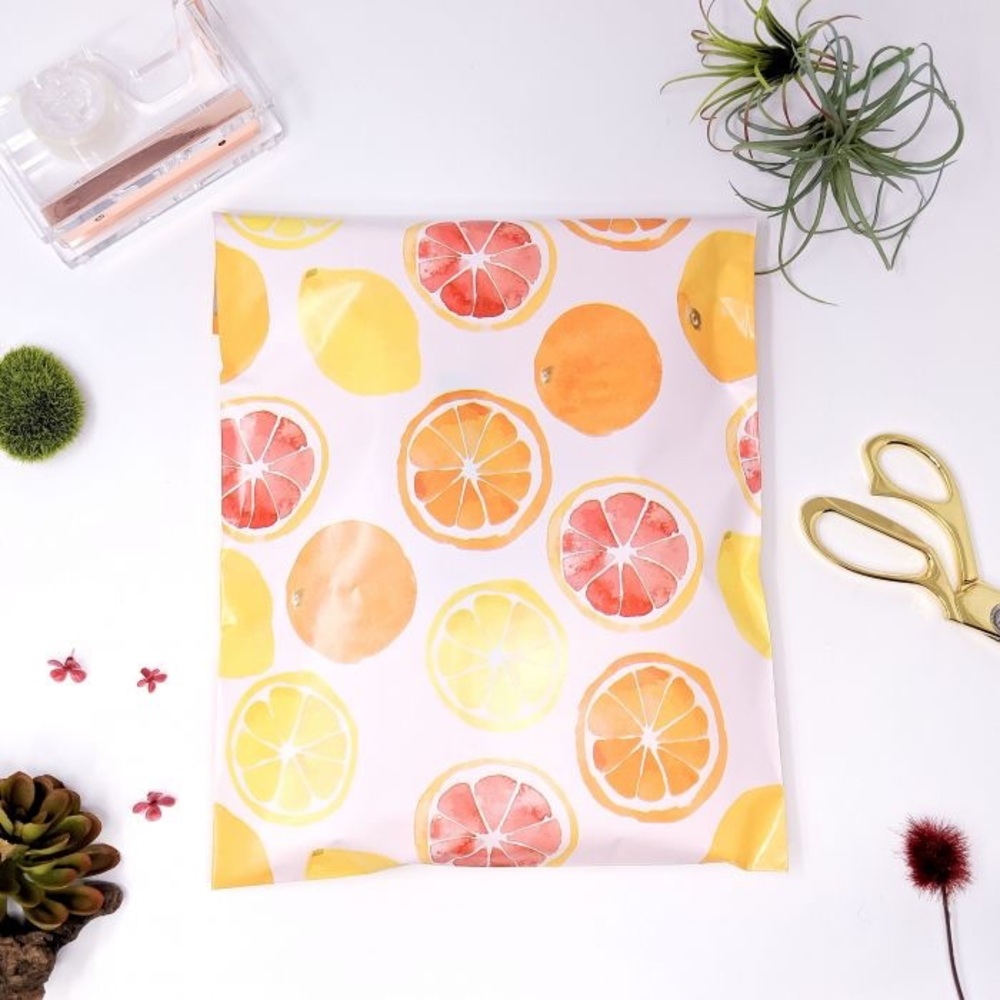 Citrus Poly Mailers 10x13 Pack of 25 - Picture 4 of 4